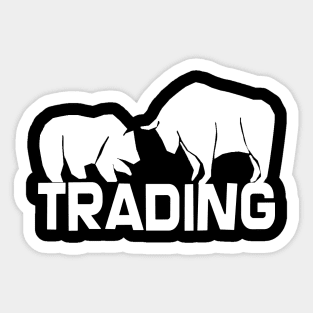 Trading bull vs forex Sticker